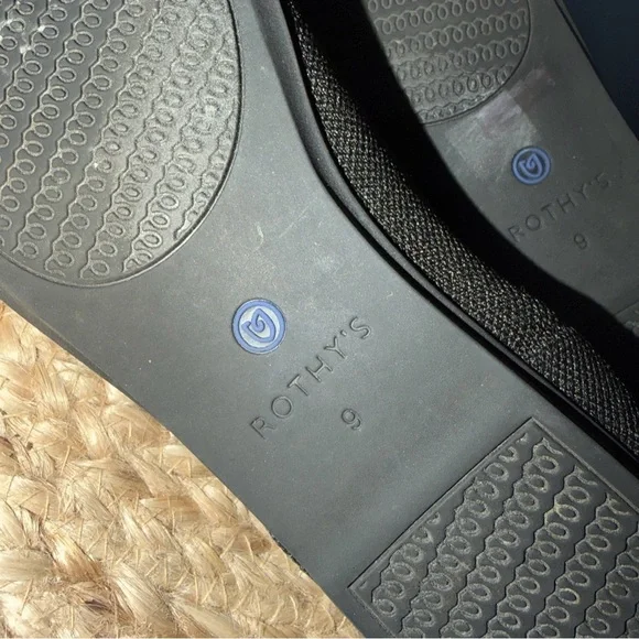 Rothy's The Flat Black Women's Slip On Flats Size 9 - Picture 8 of 10